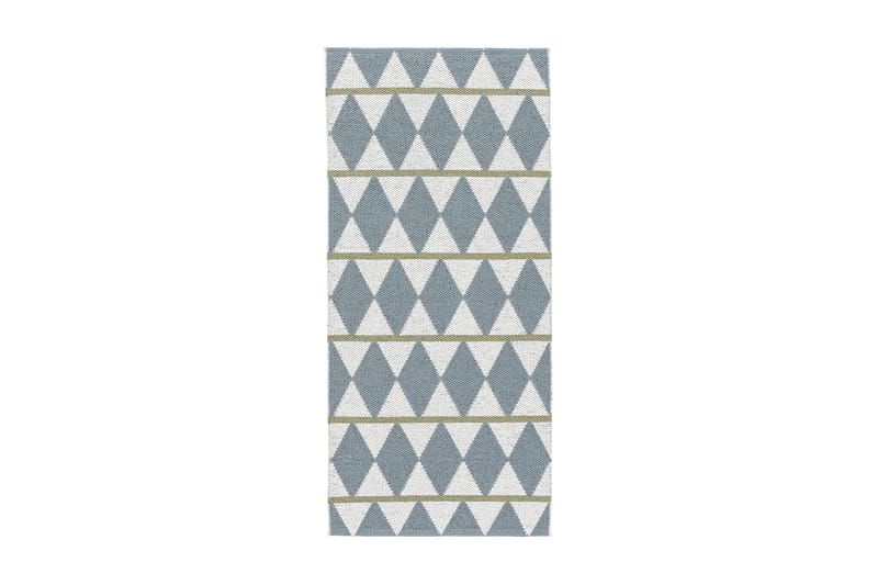 Zigge Plastmatte 70x50 Vendbar PVC Blå - Horredsmattan - Kjøkkenmatte - Plasttepper - Hall matte