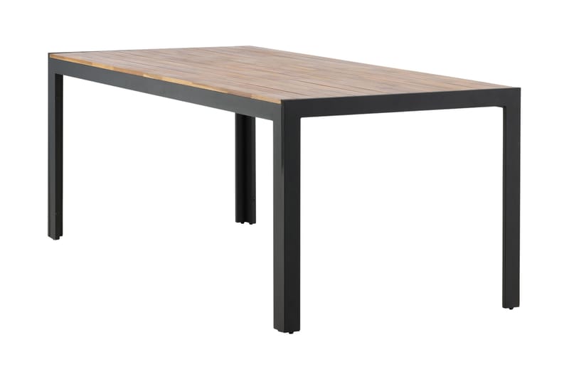 Bois Spisebord 200 cm Svart/Brun - Venture Home - Spisebord ute