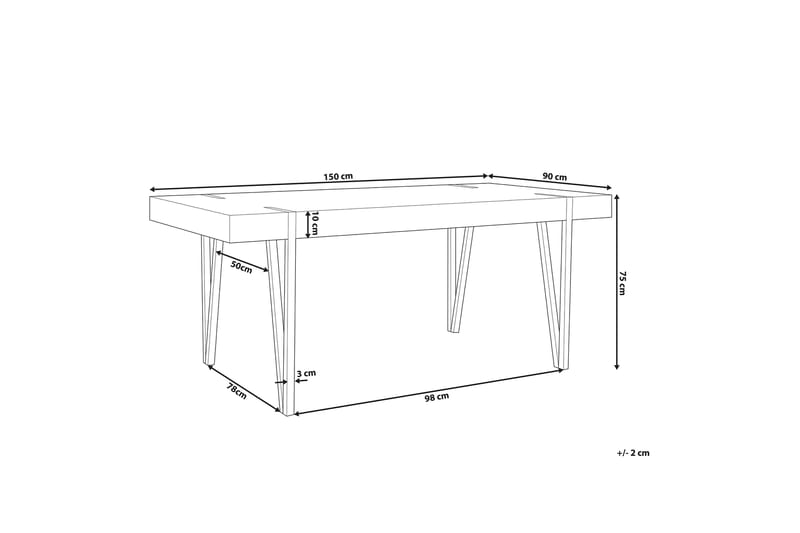 Roundtop Spisebord 150x90 cm - Brun - Spisebord & kjøkkenbord