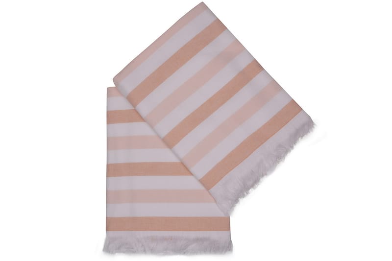 Ashburton Strandhåndkle 2-pk - Lakserose/Hvit - Håndklær og badehåndkle - Strandhåndkle & strandbadelaken