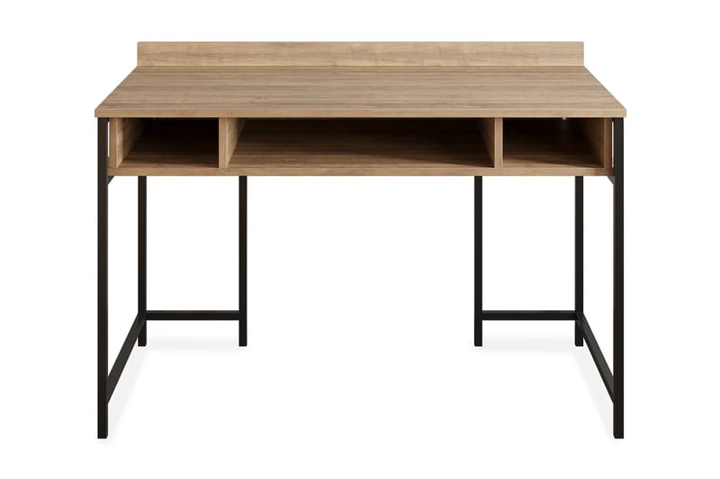 Fagersanna Skrivebord 120 cm med Oppbevaringshyller - Svart - Skrivebord