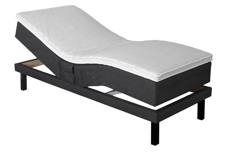 Select Justerbar Seng 80x200 cm - Mørkegrå - Regulerbar seng