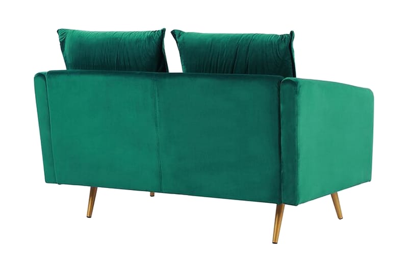 Maurana 2-seters Sofa - Fløyel/Grønn - 2 seter sofa