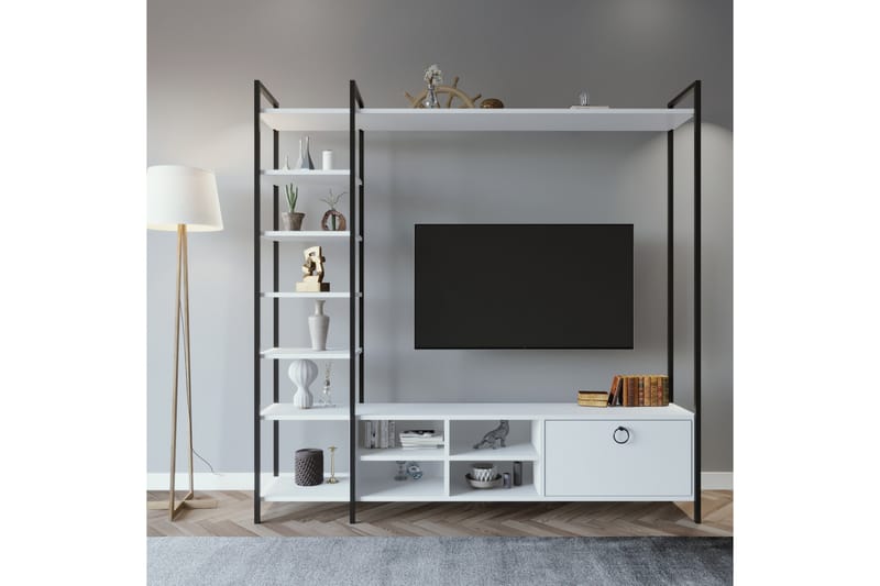 Evrenli Tv-benk 180 cm - Hvit - TV-benk & mediabenk
