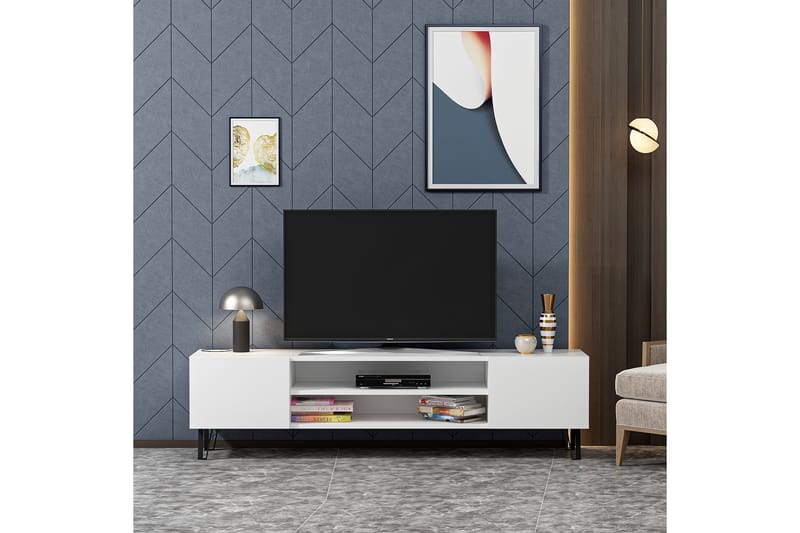 Bloomis Tv-benk 160 cm - Hvit - TV-benk & mediabenk