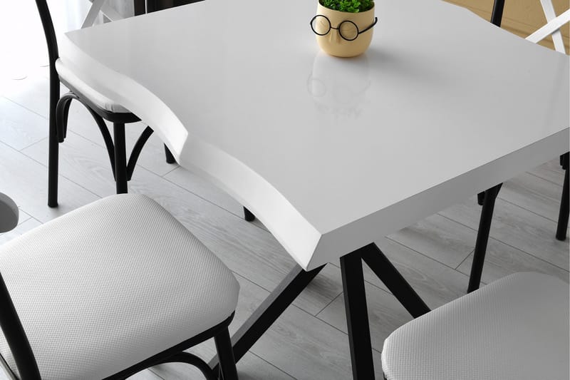 Lamal Spisebord 80 cm - Hvit - Spisebord & kjøkkenbord