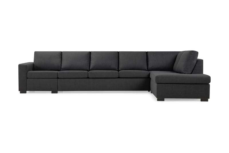 Crazy 4-seters Sofa med Sjeselong Høyre - Mørkegrå - Sofa med sjeselong - 4 seters sofa med divan