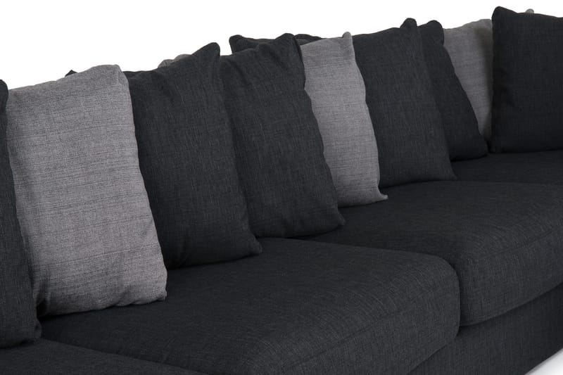Alabama U-sofa med Divan Venstre - Mørkegrå - U-sofa