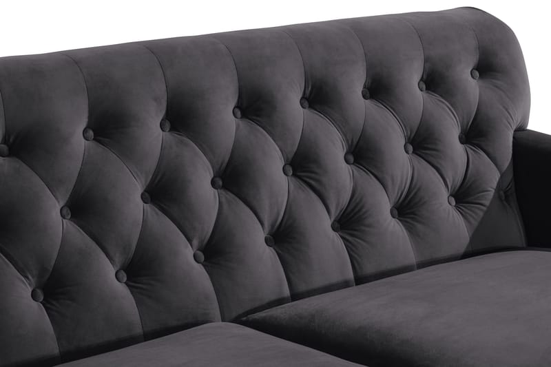 Howard Riviera Sofagruppe 2-seter+3-seter+Lenestol+Fotskamme - Mørkegrå - Howard sofagruppe