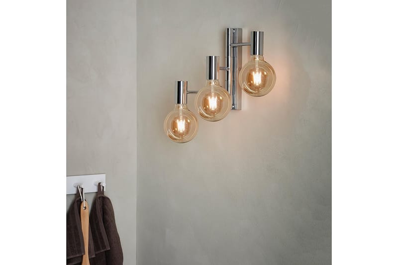 Vegglampe Bathlife Glitter 3L - Krom - Belysning - Baderomsbelysning