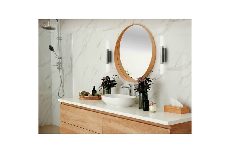 Spegelbelysning Eglo Alcudia Krom Satineret - Krom - Belysning - Baderomsbelysning