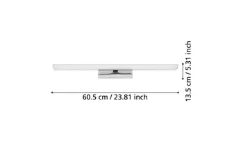 Speilbelysning Eglo Tabiano-Z 605 mm - Hvit/Krom - Belysning - Baderomsbelysning