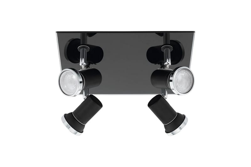 Spotlight Eglo Tamara 1 Kvadrat Svart, Krom, Klar, Svart/Krom