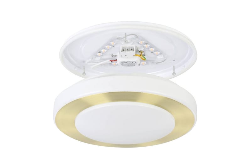 Taklampe Eglo Led Carpi - Hvit/Messing - Belysning - Baderomsbelysning