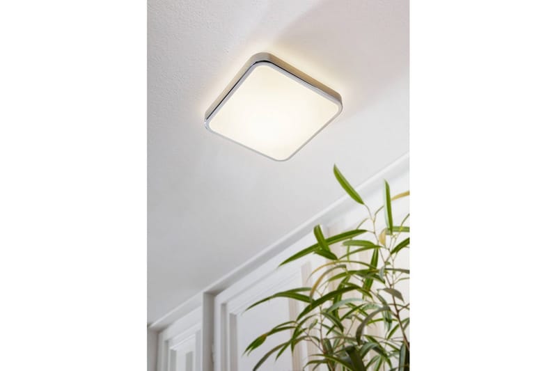 Taklampe Eglo Manilva 1 - Hvit/Krom - Belysning - Baderomsbelysning