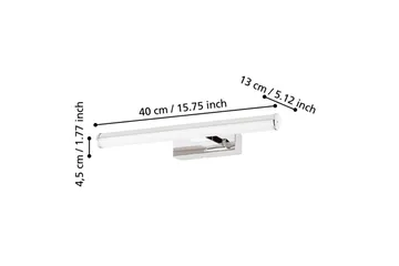 Vegglampe Eglo Vadumi 400 mm - Hvit/Krom - Belysning - Baderomsbelysning