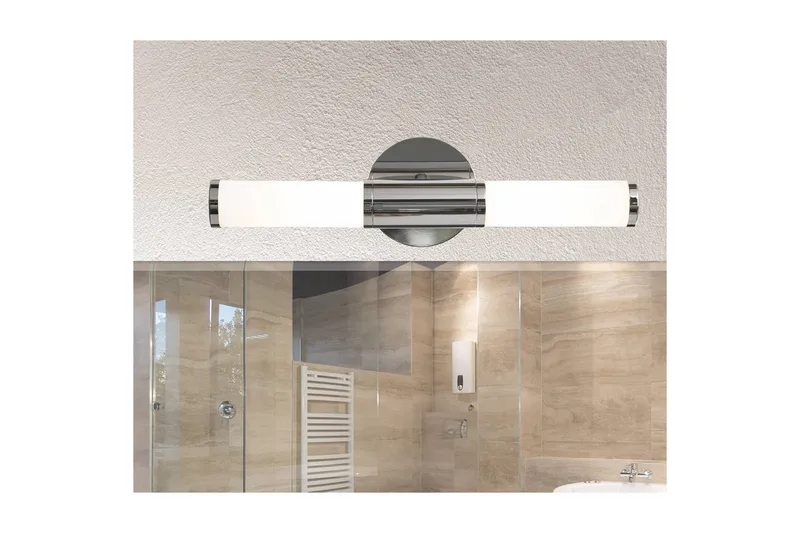 Vegglampe Eglo Palmera Krom Hvit - Hvit/Krom - Belysning - Baderomsbelysning