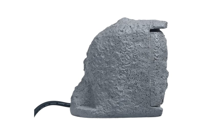 Hagestøpsel med fire uttak vannbestandig kunstharpiks grå - Belysning - Elektrisk materiell & energi - Elektrikk utendørs