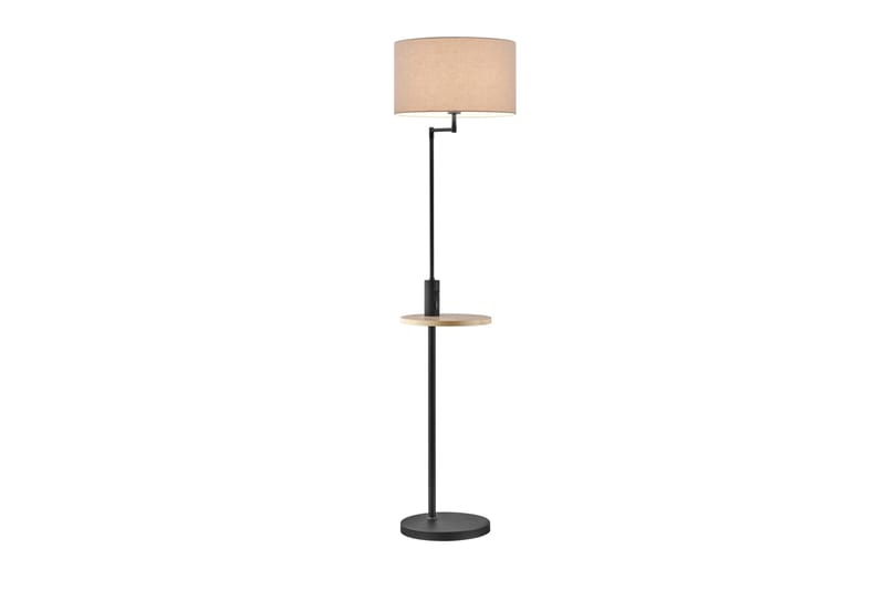 Trio Lighting Claas gulvlampe E27 matt sort, Matt svart