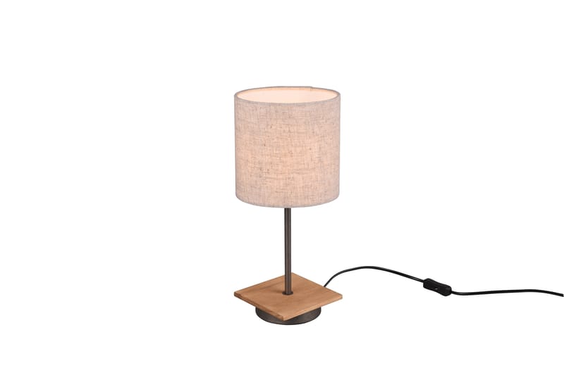Trio Lighting Elmau bordlampe E14 tre/beige - Belysning - Innendørsbelysning & Lamper - Soveromslampe