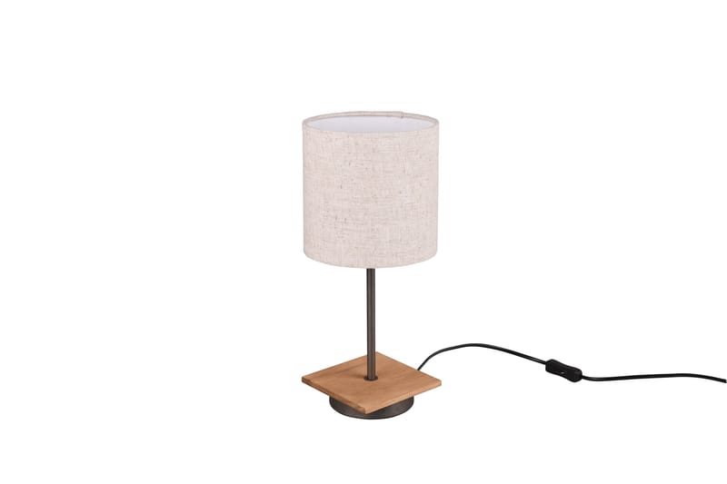 Trio Lighting Elmau bordlampe E14 tre/beige - Belysning - Innendørsbelysning & Lamper - Soveromslampe