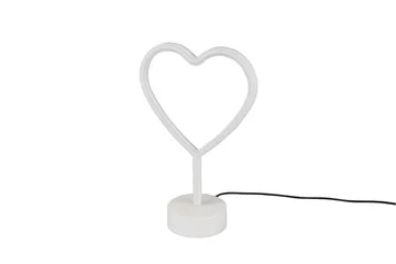Trio Lighting Heart LED bordlampe hvit - TRIO - Belysning - Innendørsbelysning & Lamper - Nattlampe - Nattlampe bord