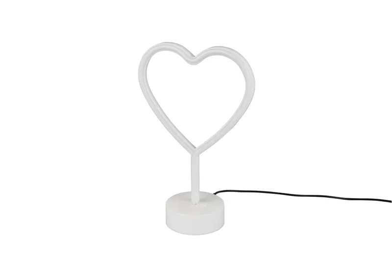 Trio Lighting Heart LED bordlampe hvit - TRIO - Belysning - Innendørsbelysning & Lamper - Soveromslampe