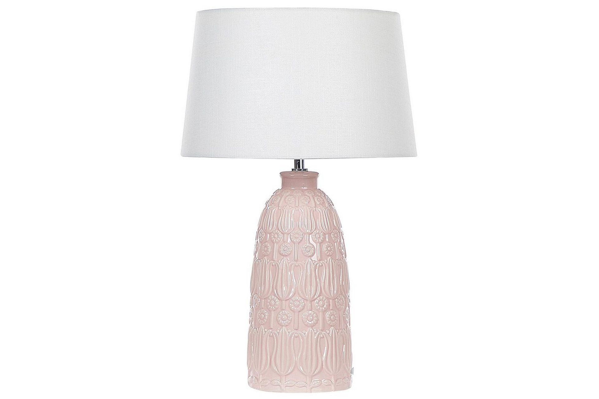 Azzurvi Bordlampe 56 cm E27 - Rosa/Hvit - Belysning - Innendørsbelysning & Lamper - Vinduslampe - Vinduslampe på fot