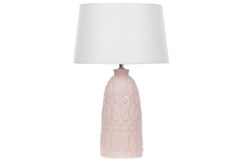 Azzurvi Bordlampe 56 cm E27 - Rosa/Hvit - Belysning - Innendørsbelysning & Lamper - Vinduslampe - Vinduslampe på fot