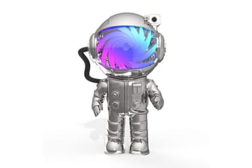 Barnelampe Mobility On Board Stellar Light Space Astronaut - Sølv - Belysning - Innendørsbelysning & Lamper - Barnelampe