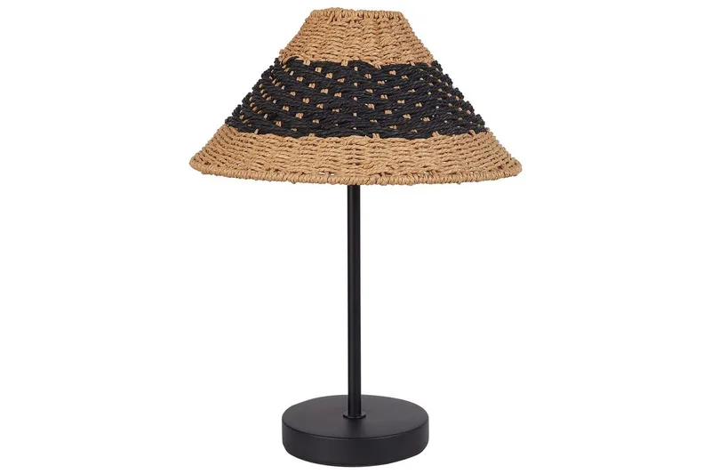 Boieba Bordlampe 40 cm E27, Svart/Natur