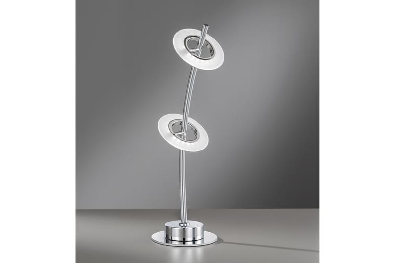 Anya Bordlampe - Krom - Vinduslampe på fot - Soveromslampe - Stuelampe - Nattlampe bord - Vinduslampe - Bordlampe