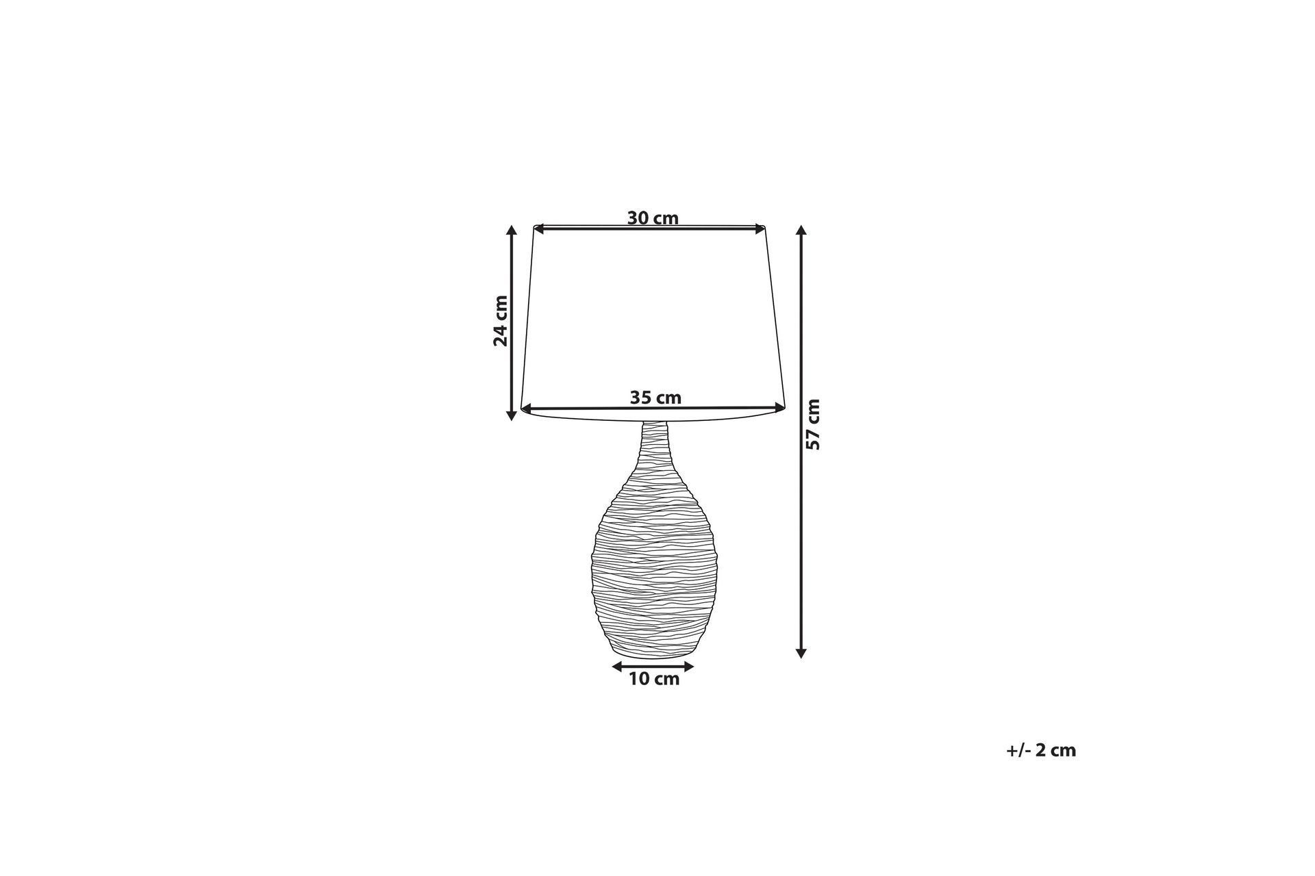 Atsas Bordlampe 35 cm - Grønn - Belysning - Innendørsbelysning & Lamper - Bordlampe