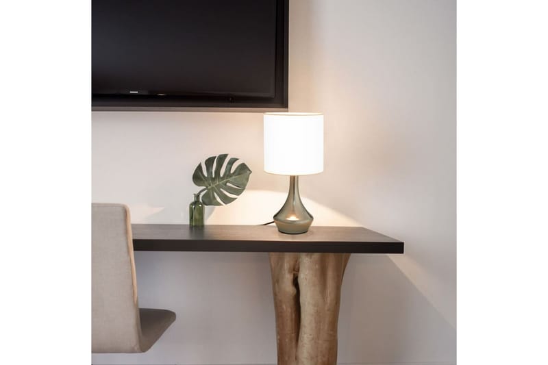 Bordlamper 2 stk berøringsknapp hvit E14 - Belysning - Innendørsbelysning & Lamper - Bordlampe