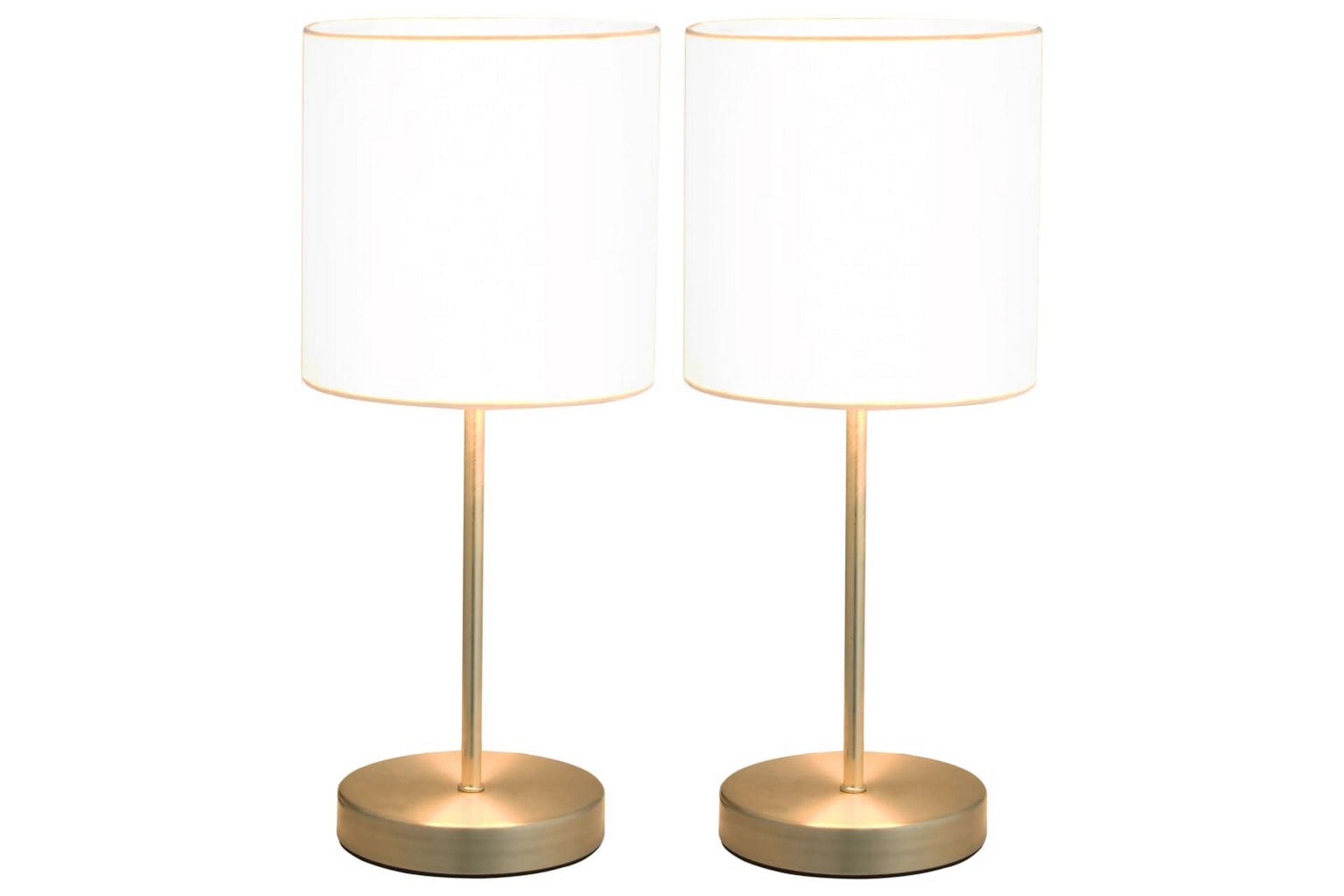 Bordlamper 2 stk berøringsknapp hvit E14 - Belysning - Innendørsbelysning & Lamper - Bordlampe