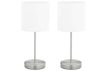 Bordlamper 2 stk berøringsknapp hvit E14 - Belysning - Innendørsbelysning & Lamper - Bordlampe