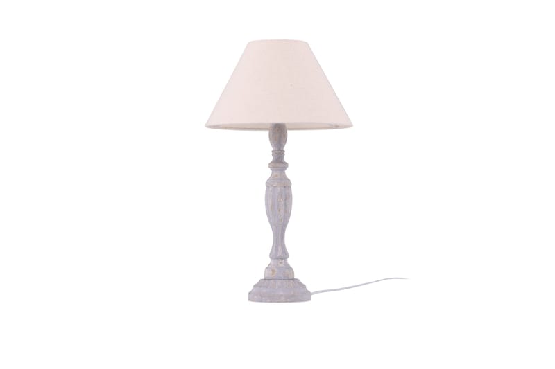 Dube Bordlampe 62 cm - Beige - Vinduslampe på fot - Soveromslampe - Stuelampe - Nattlampe bord - Vinduslampe - Bordlampe