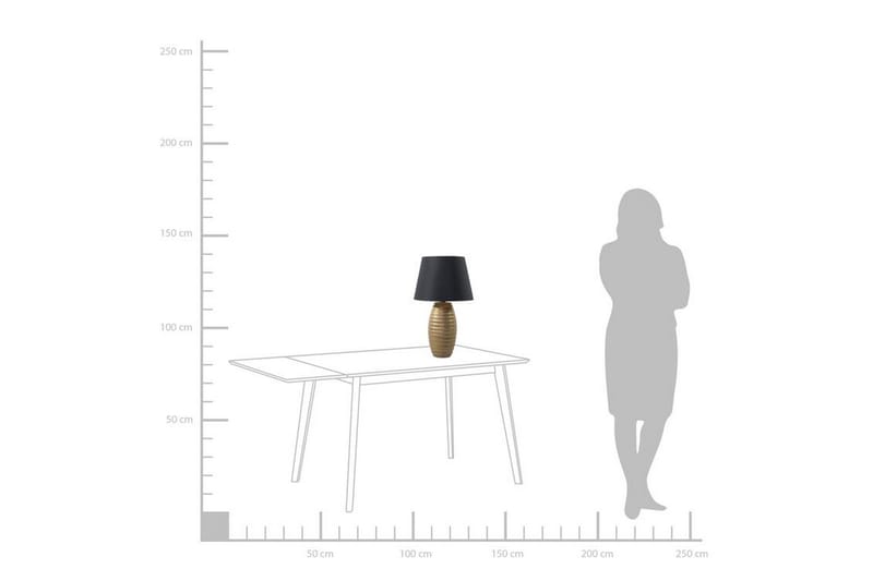 Ebro Bordlampe 33 cm - Gull - Belysning - Innendørsbelysning & Lamper - Bordlampe
