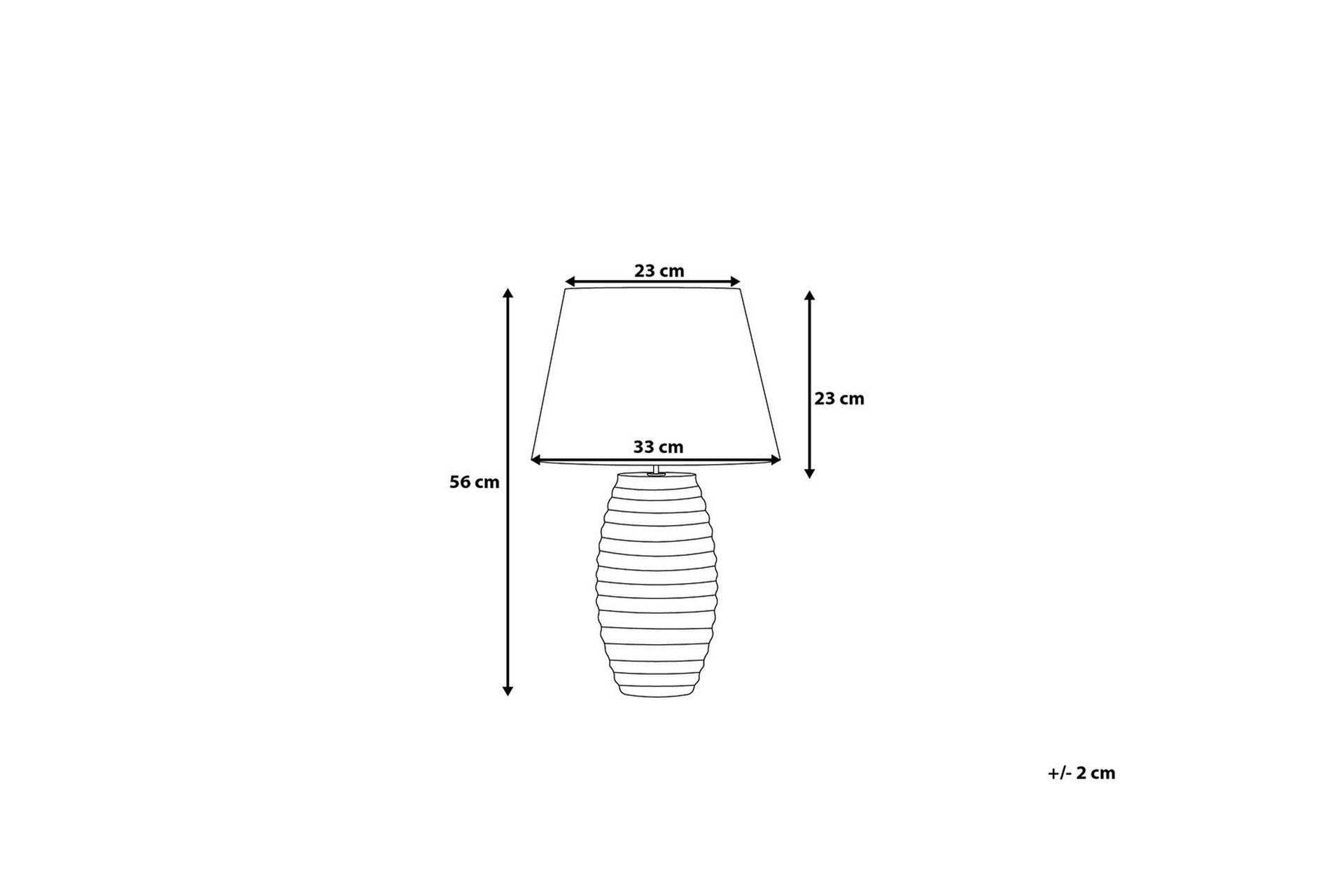 Ebro Bordlampe 33 cm - Gull - Belysning - Innendørsbelysning & Lamper - Bordlampe