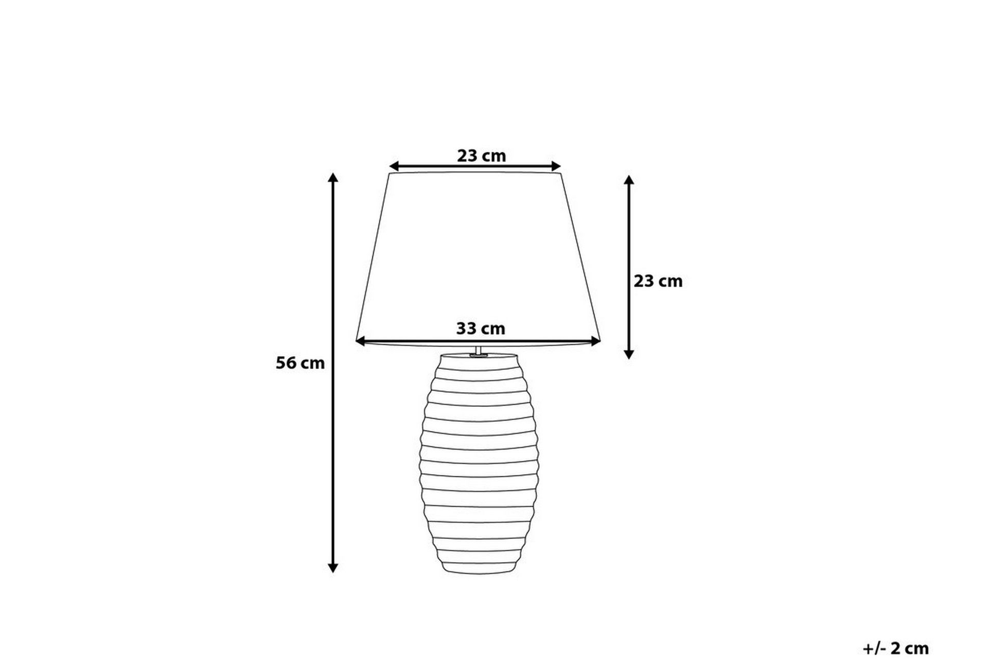 Ebro Bordlampe 33 cm - Gull - Belysning - Innendørsbelysning & Lamper - Bordlampe