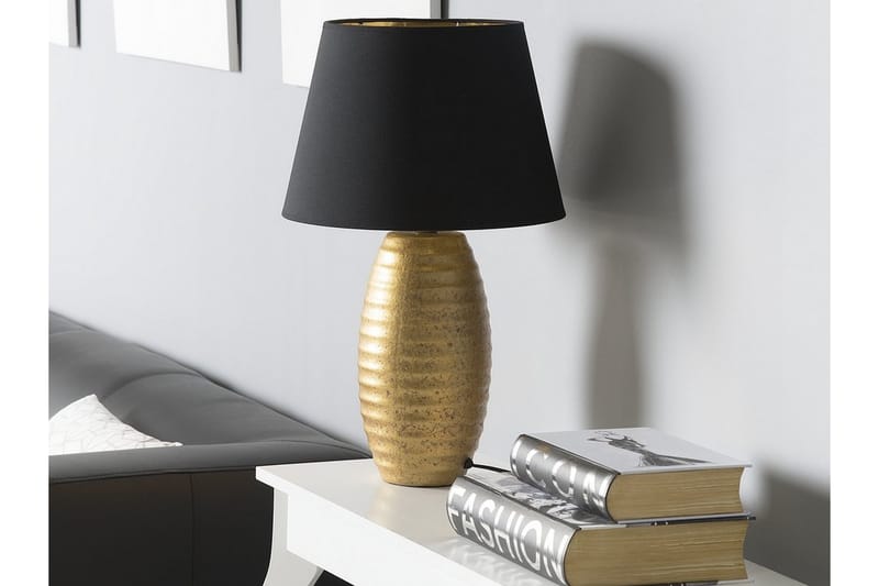 Ebro Bordlampe 33 cm - Gull - Soveromslampe - Bordlampe