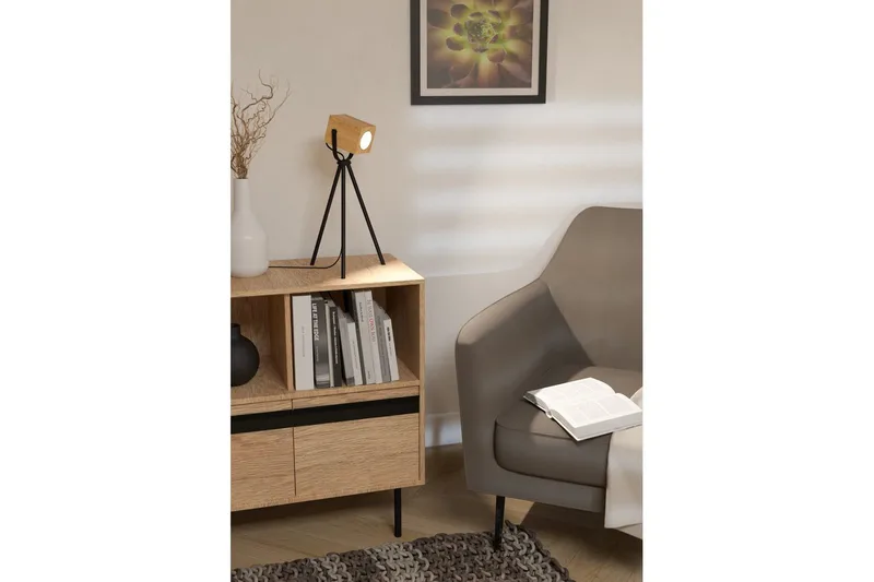 Bordlampe Eglo Ayles - Brun/Svart - Belysning - Innendørsbelysning & Lamper - Stuelampe