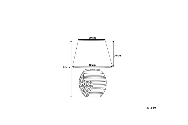 Esla Bordlampe 30 cm - Svart - Vinduslampe på fot - Soveromslampe - Stuelampe - Nattlampe bord - Vinduslampe - Bordlampe