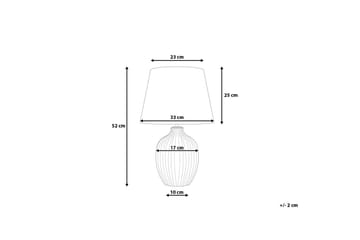 Fergus Bordlampe 33 cm - Hvit - Belysning - Innendørsbelysning & Lamper - Bordlampe