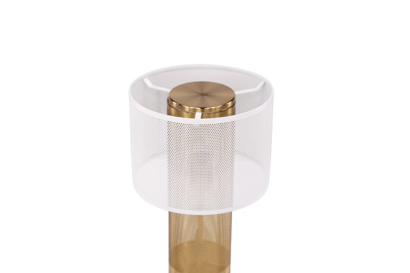 Fharman Bordlampe 39 cm - Hvit - Vinduslampe på fot - Soveromslampe - Stuelampe - Nattlampe bord - Vinduslampe - Bordlampe