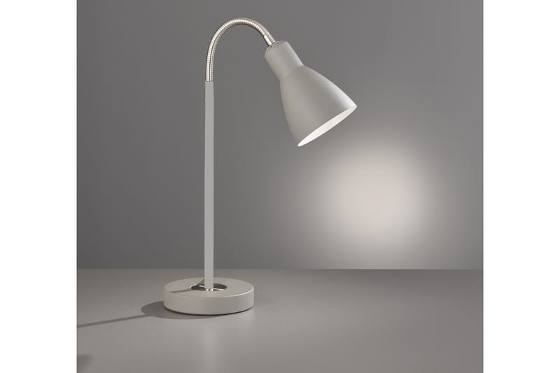 Fiona Bordlampe - Grå - Vinduslampe på fot - Soveromslampe - Stuelampe - Nattlampe bord - Vinduslampe - Bordlampe
