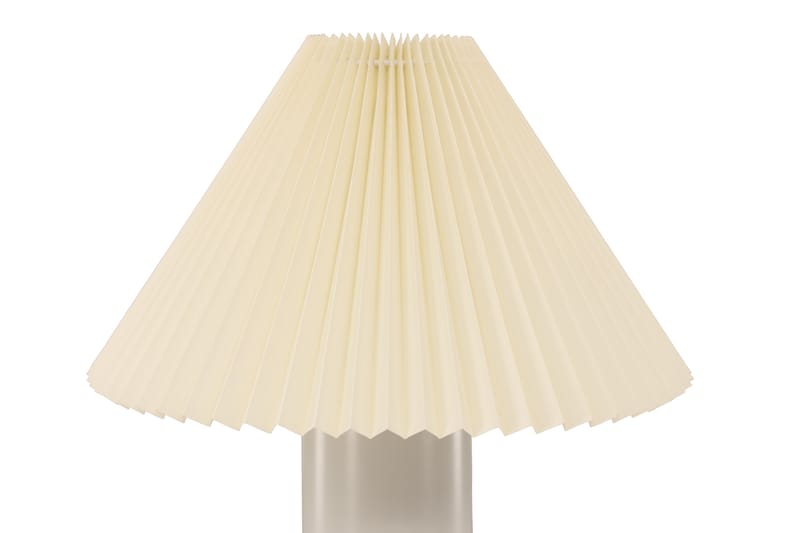 Halki Bordlampe 45 cm - Lysegrå - Vinduslampe på fot - Soveromslampe - Stuelampe - Nattlampe bord - Vinduslampe - Bordlampe