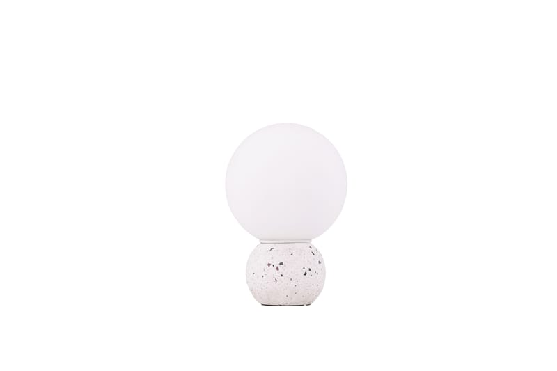 Kamna Bordlampe 29 cm - Hvit - Vinduslampe på fot - Soveromslampe - Stuelampe - Nattlampe bord - Vinduslampe - Bordlampe