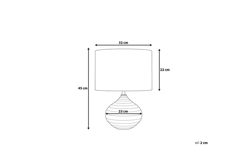 Kuban Bordlampe 32 cm - Sølv - Belysning - Innendørsbelysning & Lamper - Bordlampe