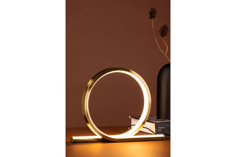 Lakra Bordlampe 23,5 cm - Gul - Vinduslampe på fot - Soveromslampe - Stuelampe - Nattlampe bord - Vinduslampe - Bordlampe